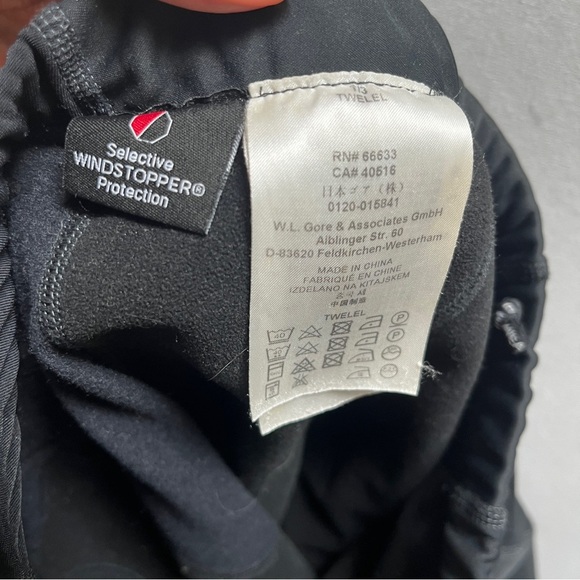 Gore Bike Wear windstopper Soft shell Fleece lined Athletic Leggings Sz L - Picture 10 of 14